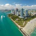 Vista aérea de Miami Beach.