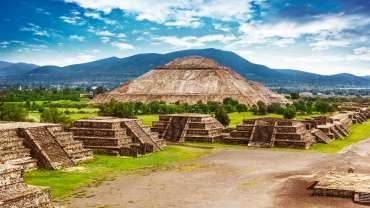 Paisaje de la ciudad histórica de Teotihuacán