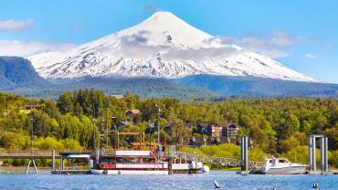 Imagen del volcán Villarrica, Chile